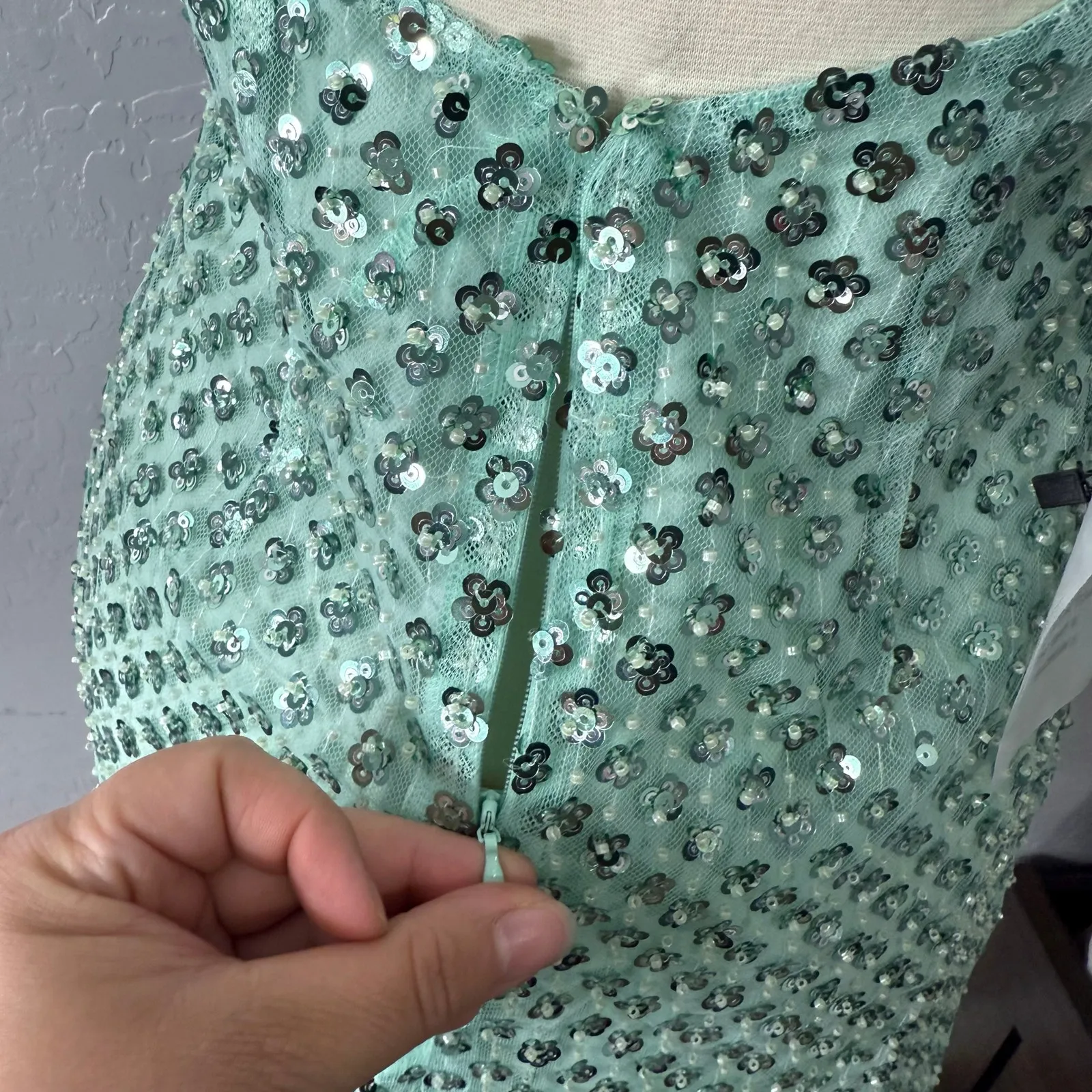 Superdown Kenya Mini Dress, Light Blue, S - Image 4