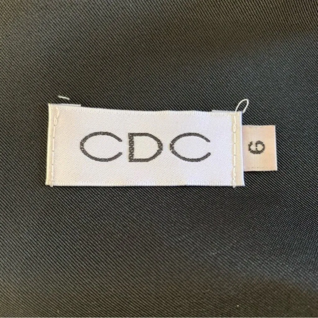 CDC Dress 6 Black Cocktail Floral Sleeveless‎ Party Evening Glam - Image 6