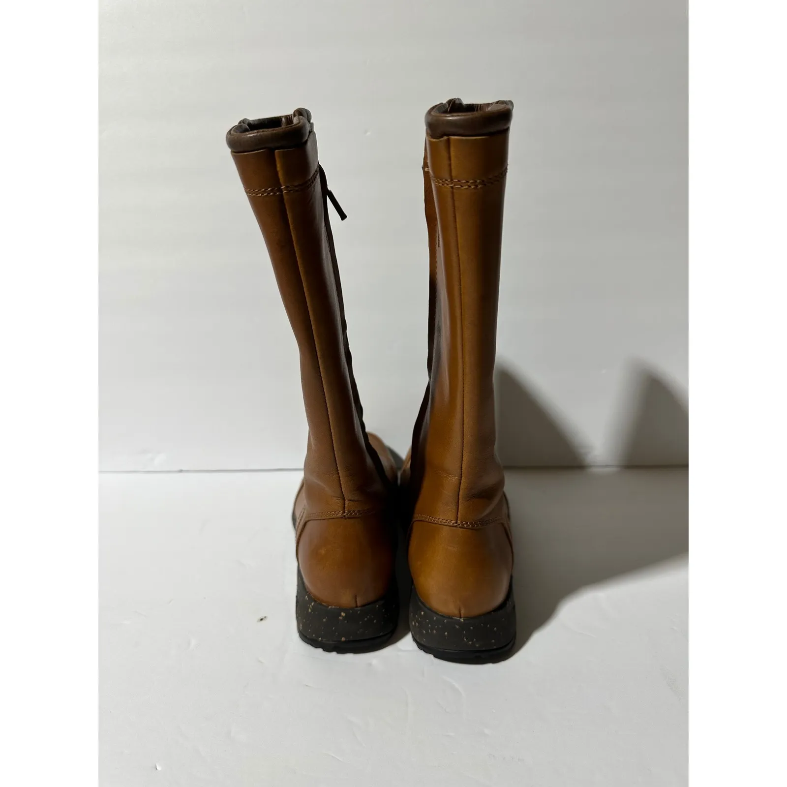 Teva Capistrano Cigar Waterproof Leather Side Zip Boots Womens Size 6.5 Brown - Image 4