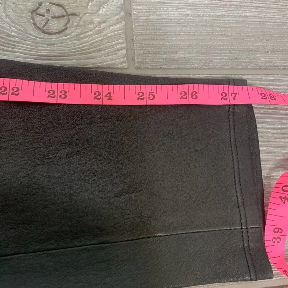 IRO Moto style leather pants skinny leg sz 36 - Image 8