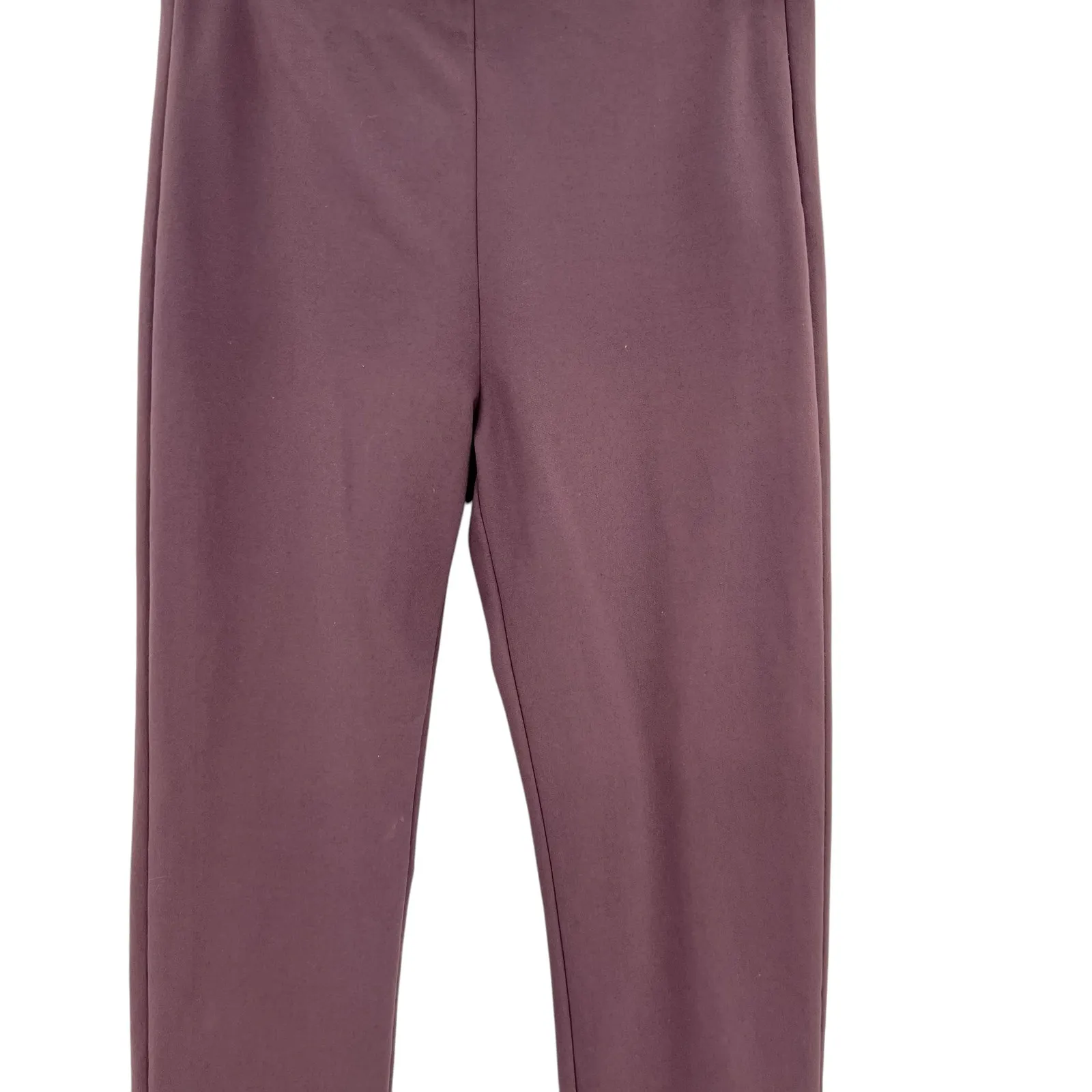 Vince Kick Pleat Crop Flare Leg Stretch Cotton Blend Pants Purple‎ Size Small - Image 5