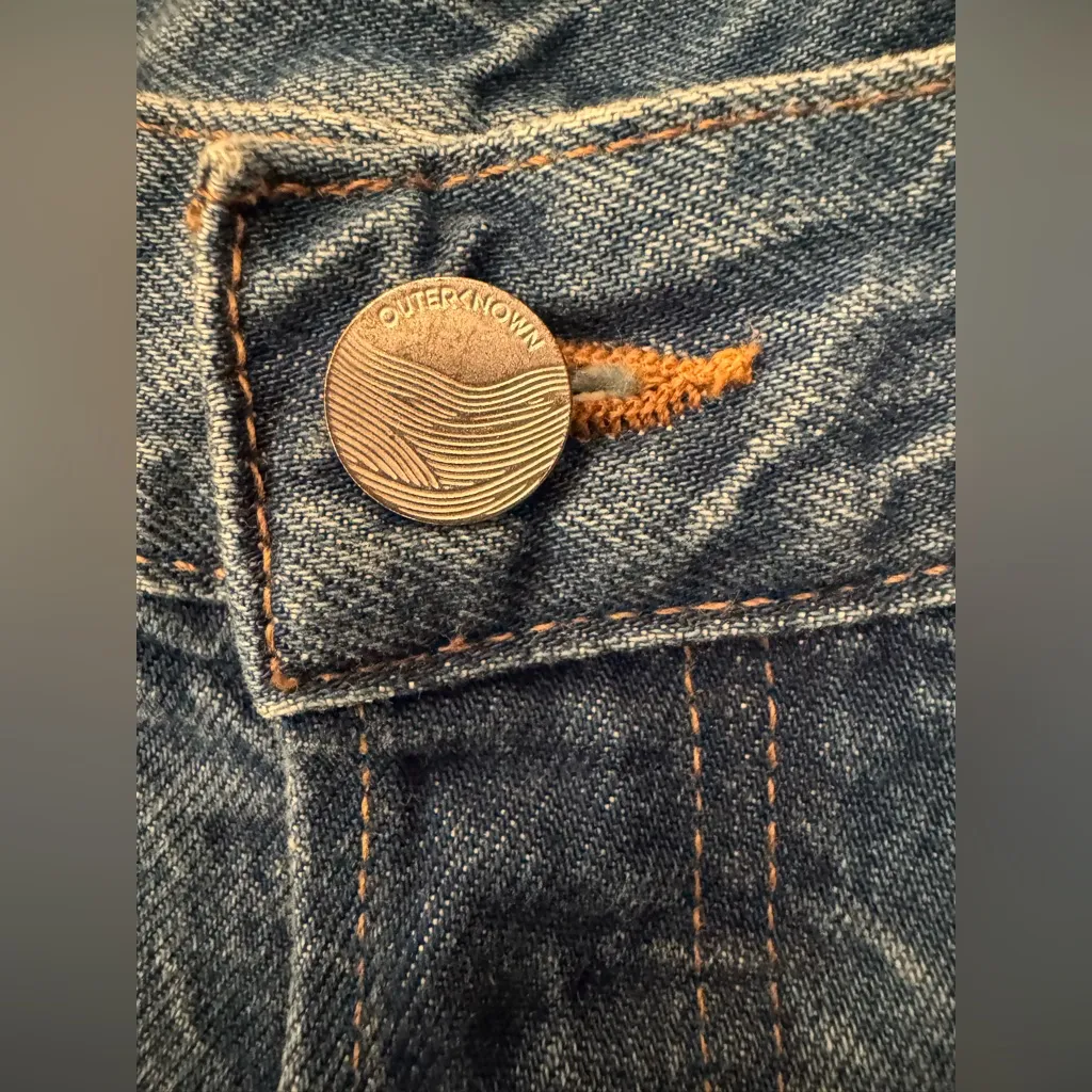 Outerknown Generation Slims Blue Depths Women’s Ankle Cropped Jeans Size 27 - Image 5