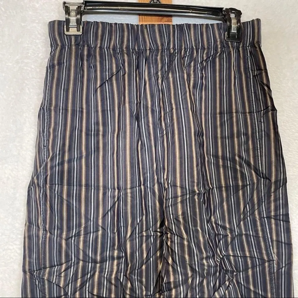 Vince Striped Wide Leg Slouchy Pull On Cropped Pants Size S - Image 2