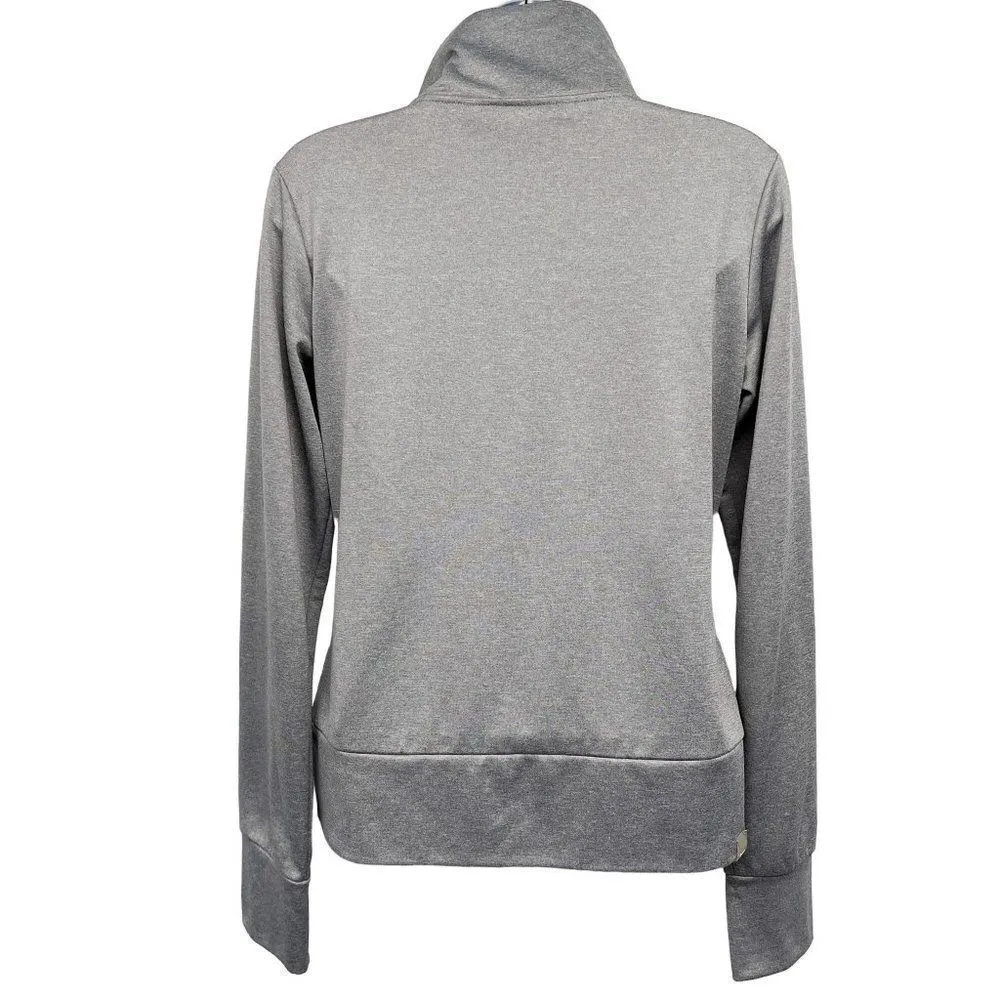 Bench Tonal Sporty Double Zip Up High Neck Fleece Lined Athletic Jacket - Image 5