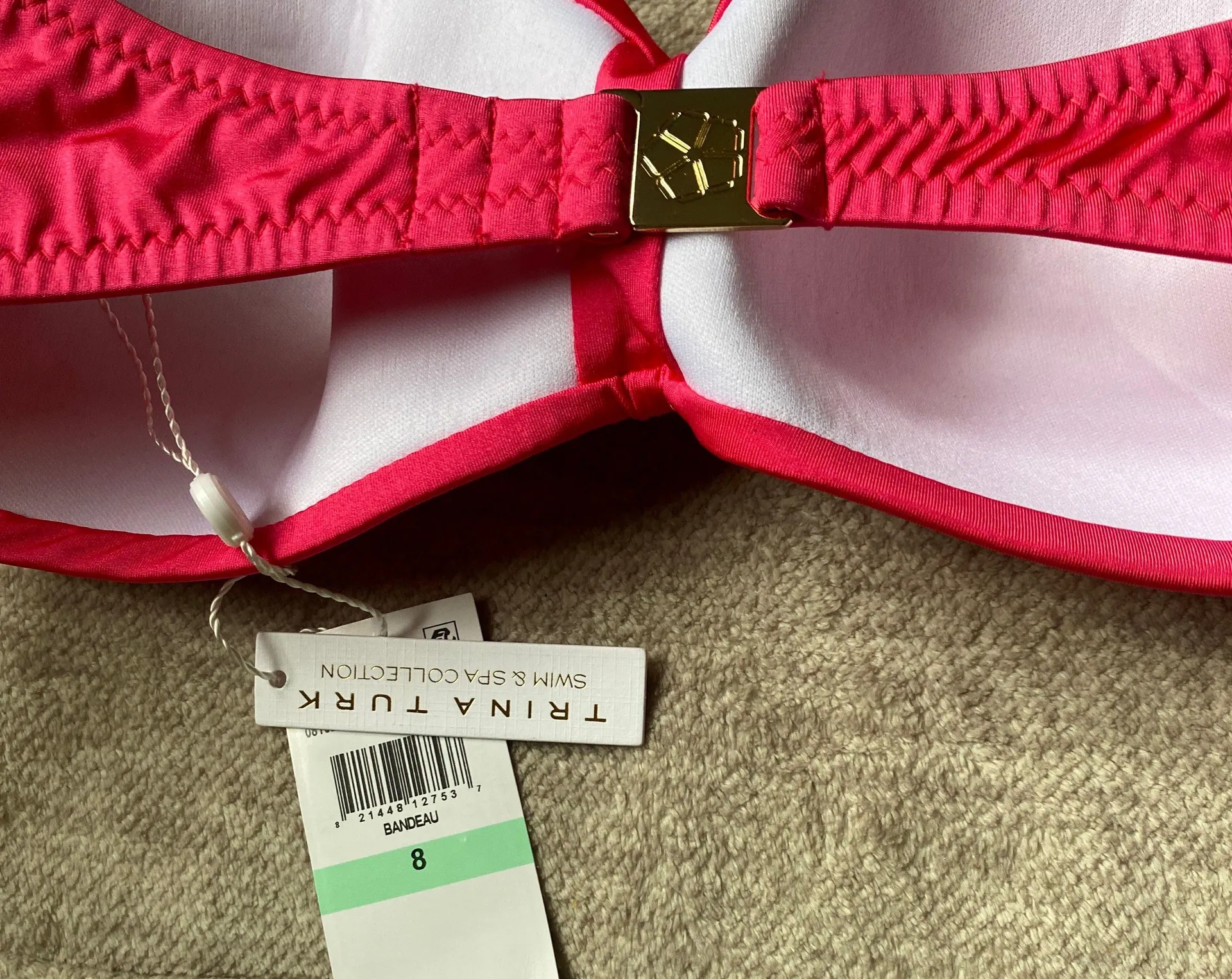 Women's Monaco Bandeau Bikini Top, Adjustable, Tie - Image 10