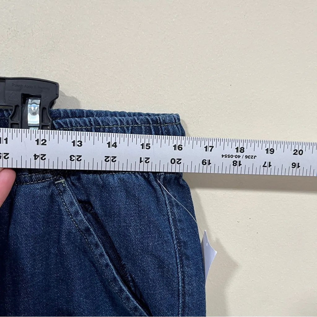 NWT GAP Mid Rise Easy Horseshoe Jeans size Medium petite Color Dark indigo - Image 5