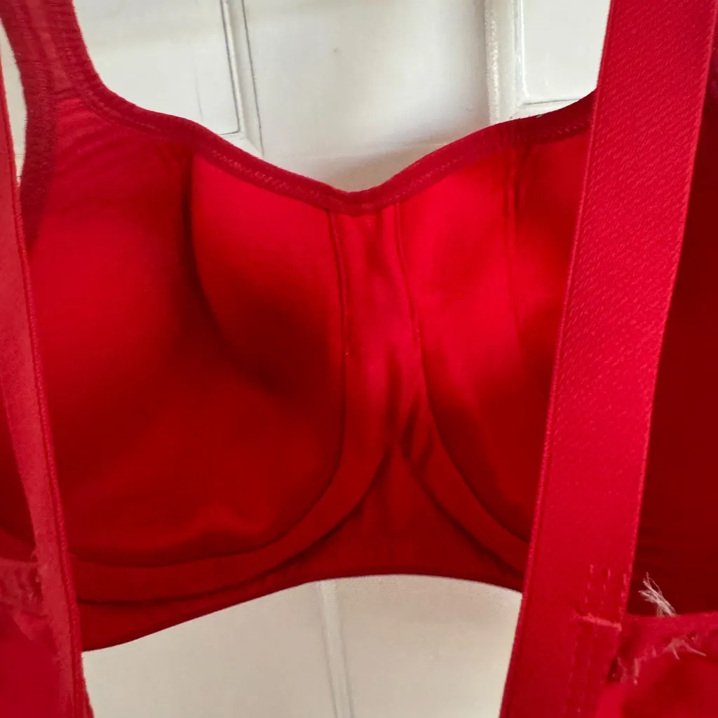 Panache red full busted underwire sports bra size 34DD - Image 9