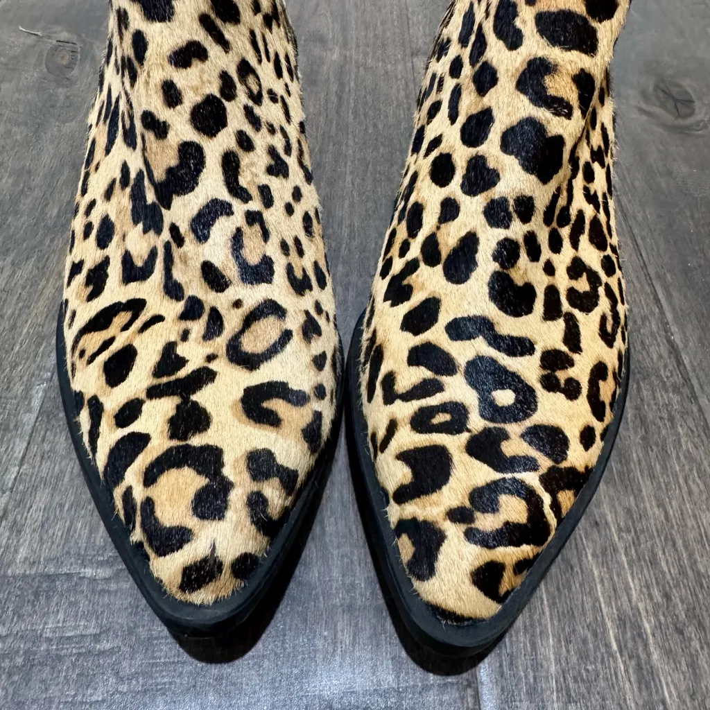 Steve Madden Leopard Print Calf Hair Chelsea Boots – Women’s 6 - Image 6
