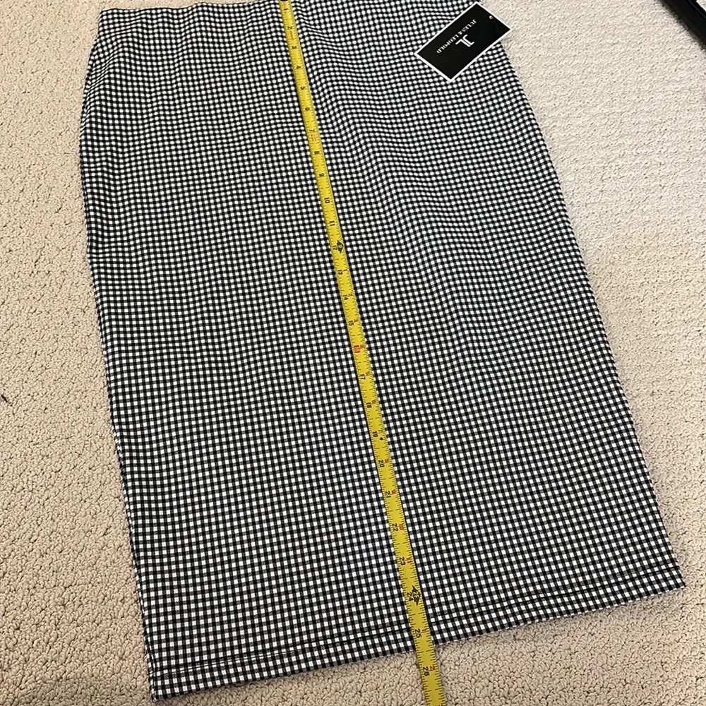 Gingham pencil skirt - Image 8