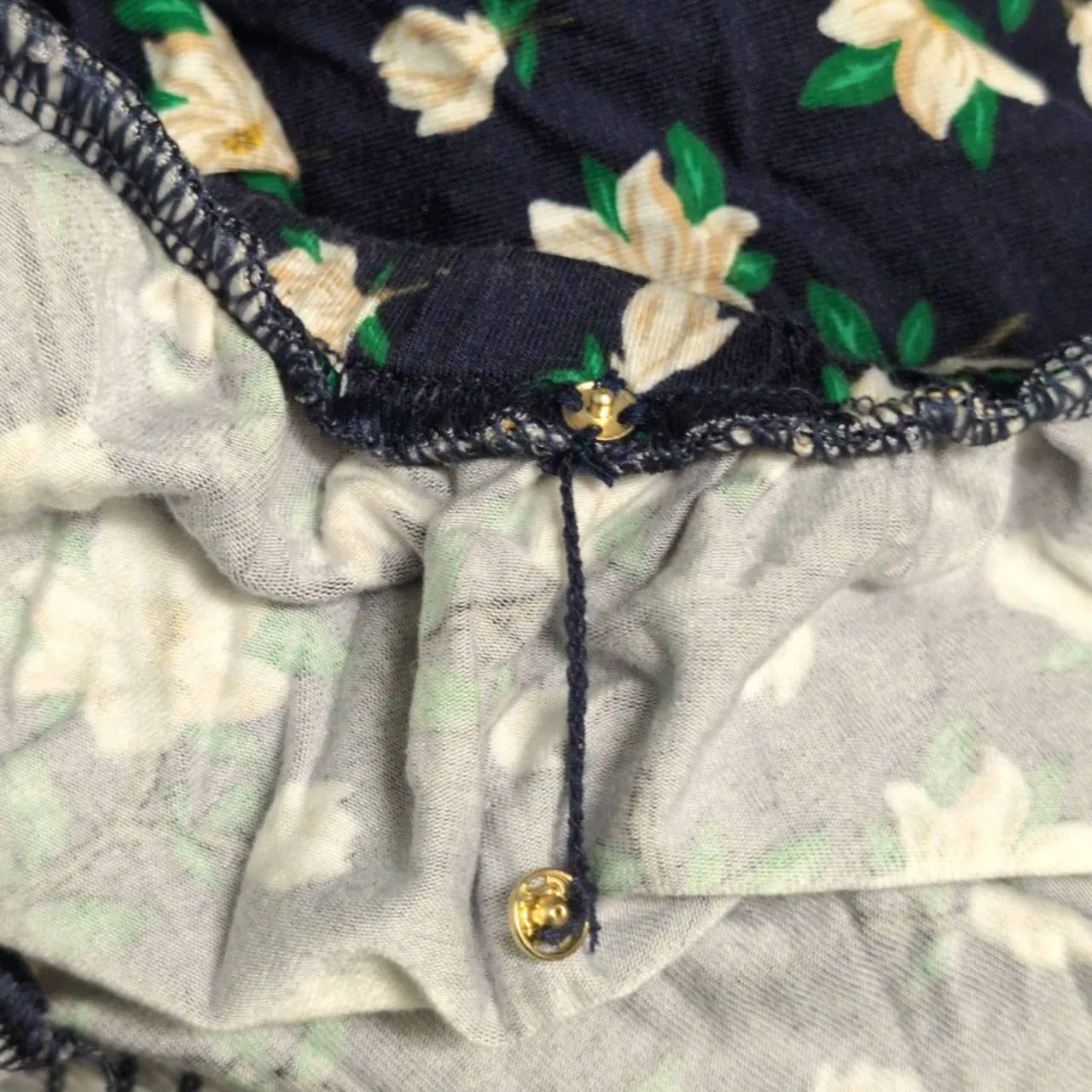 NWT Draper James Jo Dee Dress Magnolia Navy Floral Puff Sleeve Sweetheart Midi S - Image 6