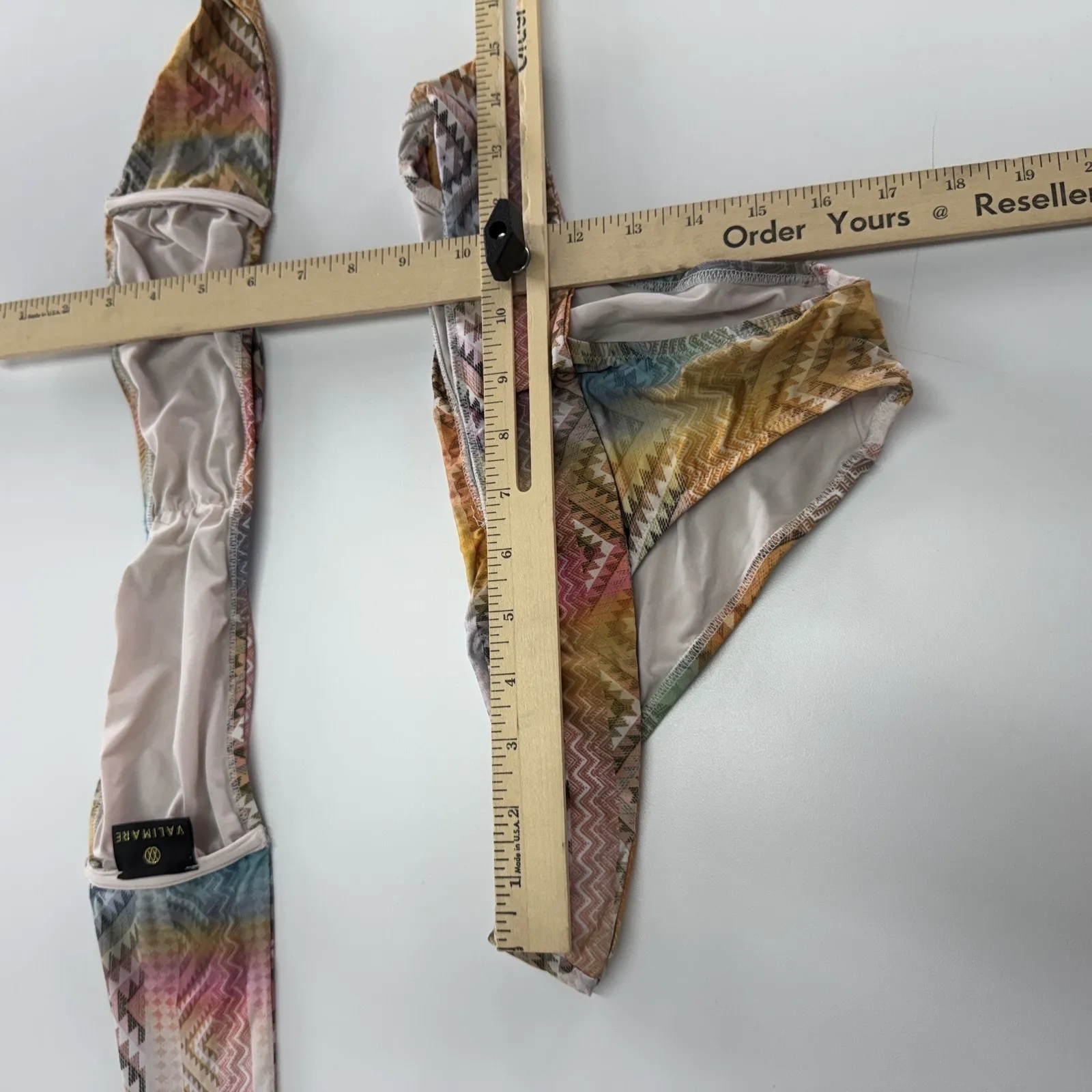 Valimare Bikini Swimsuit Womens‎ Medium Salinas Zig Zag Bandeau Swimwear - Image 7