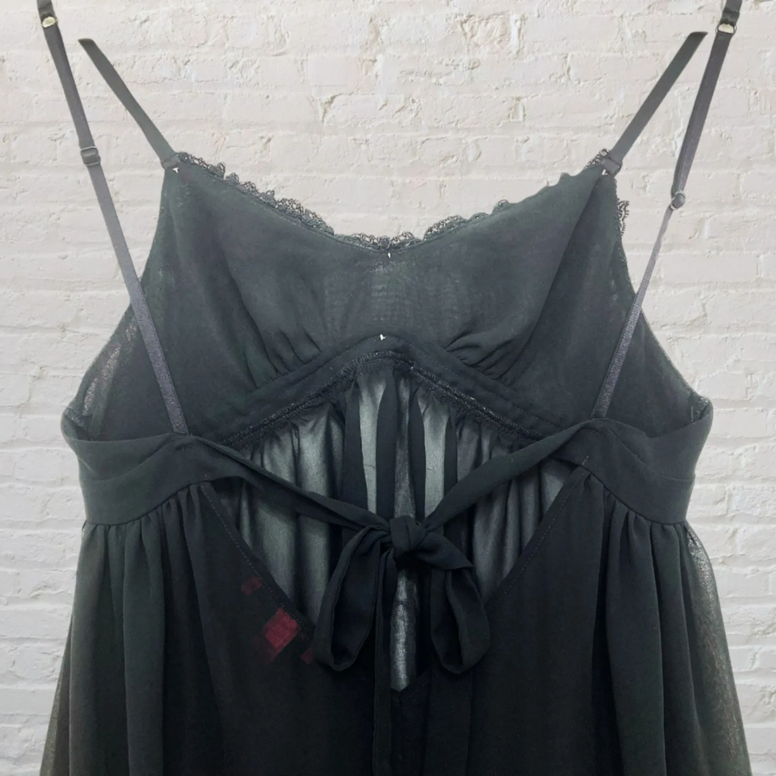 Betsey Johnson Black Babydoll Nightgown Size S - Image 5