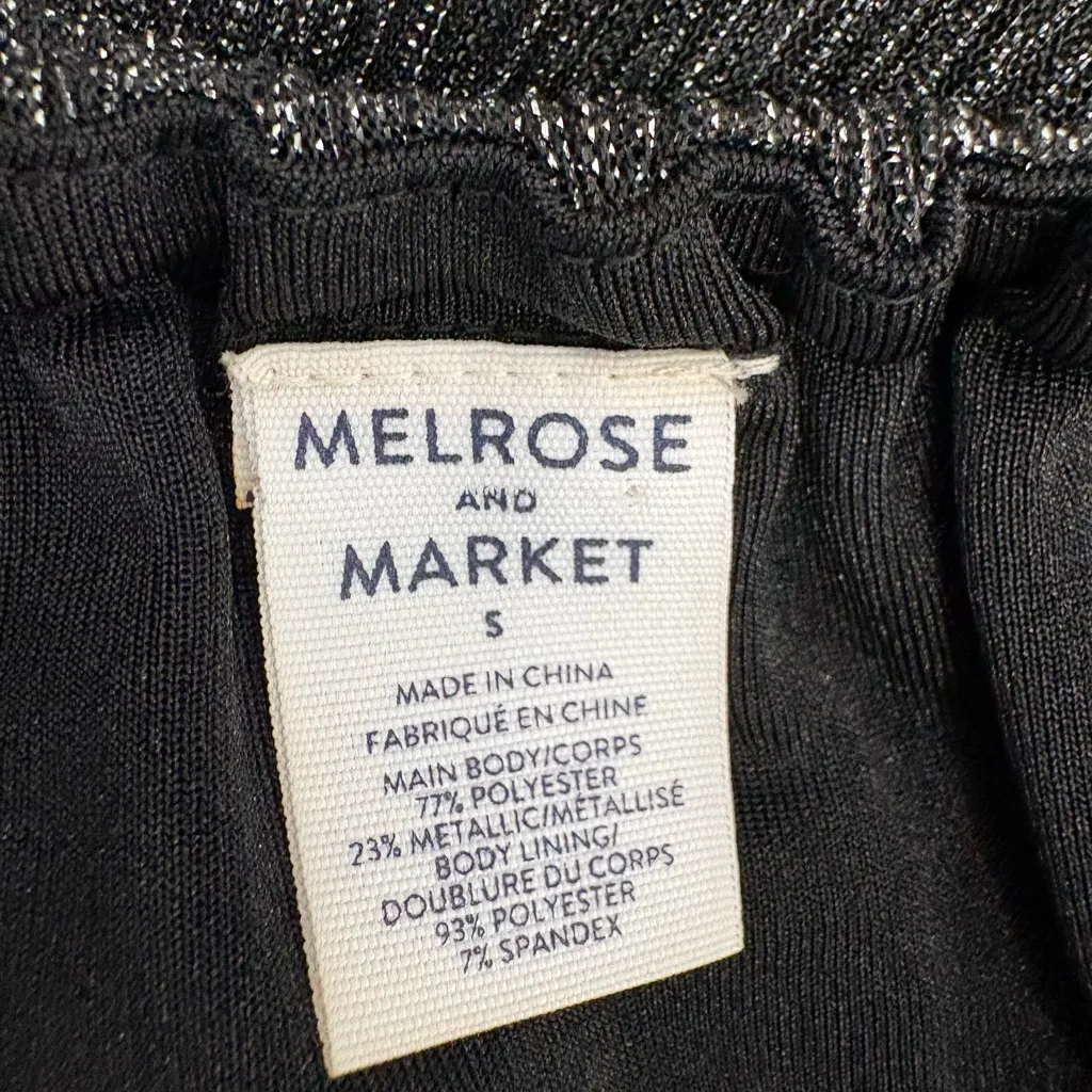 Melrose and Market Black Sheer Blouse - Image 2