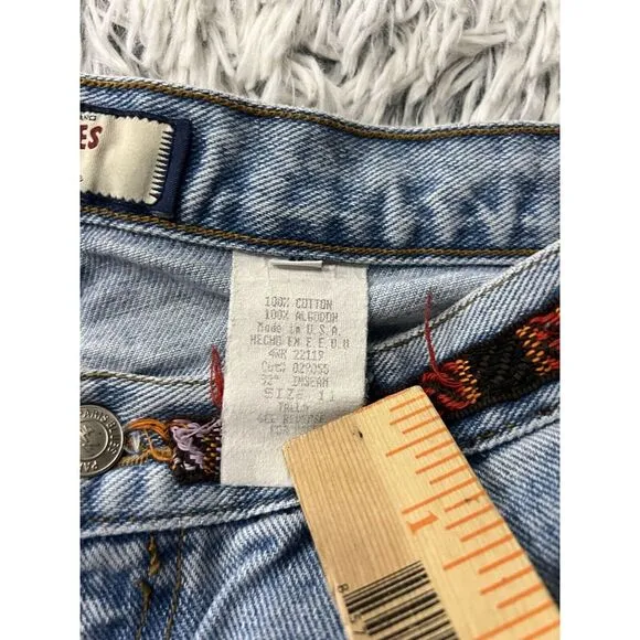 Vintage 90s Paris Blues Made in USA Wide Flare Jeans. Size 11 Western Rodeo‎ - Image 4