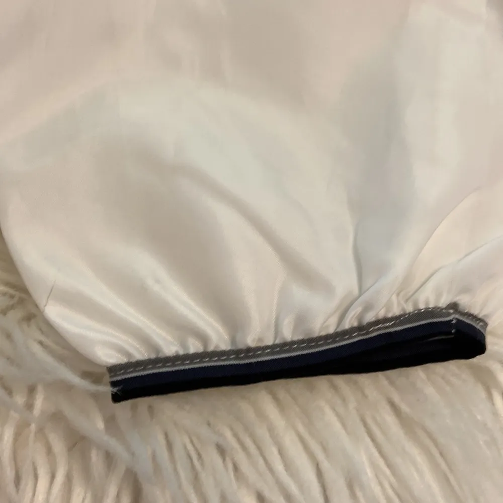 Brooklyn Best Windbreaker Stylish Gray and White Wodens’s Jacket size L Size L - Image 11