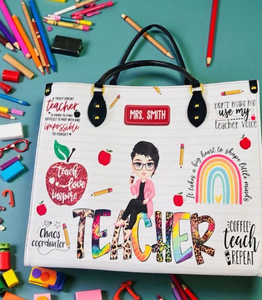 Teachers boutique handbag White - Image 2