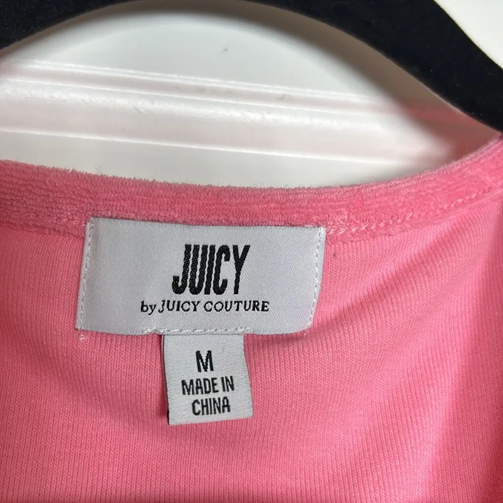 Juicy by Juicy Couture Pink Terrycloth V-Nevk Tank - Image 2