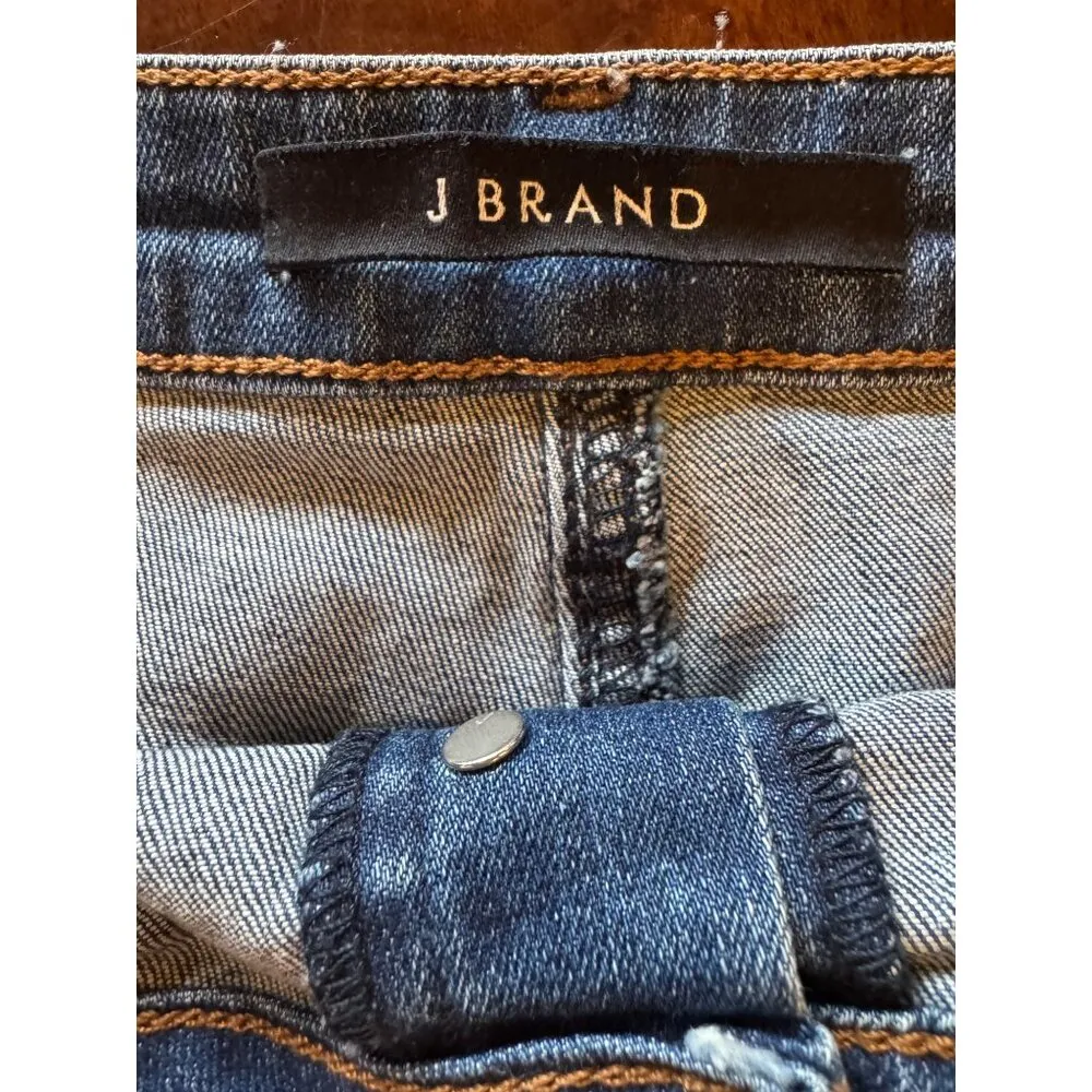 J Brand Shorts Women 31 Blue Denim Button Fly Gracie Cut Off Jean Shorts Outdoor - Image 7