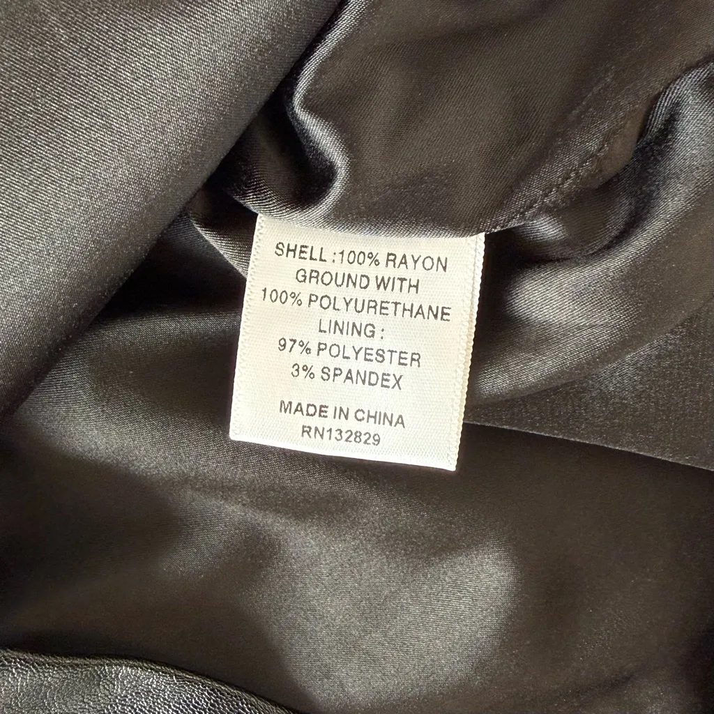 Revolve | Majorelle Hyperion Black Faux Leather Mini Skirt, Size XS - Image 5