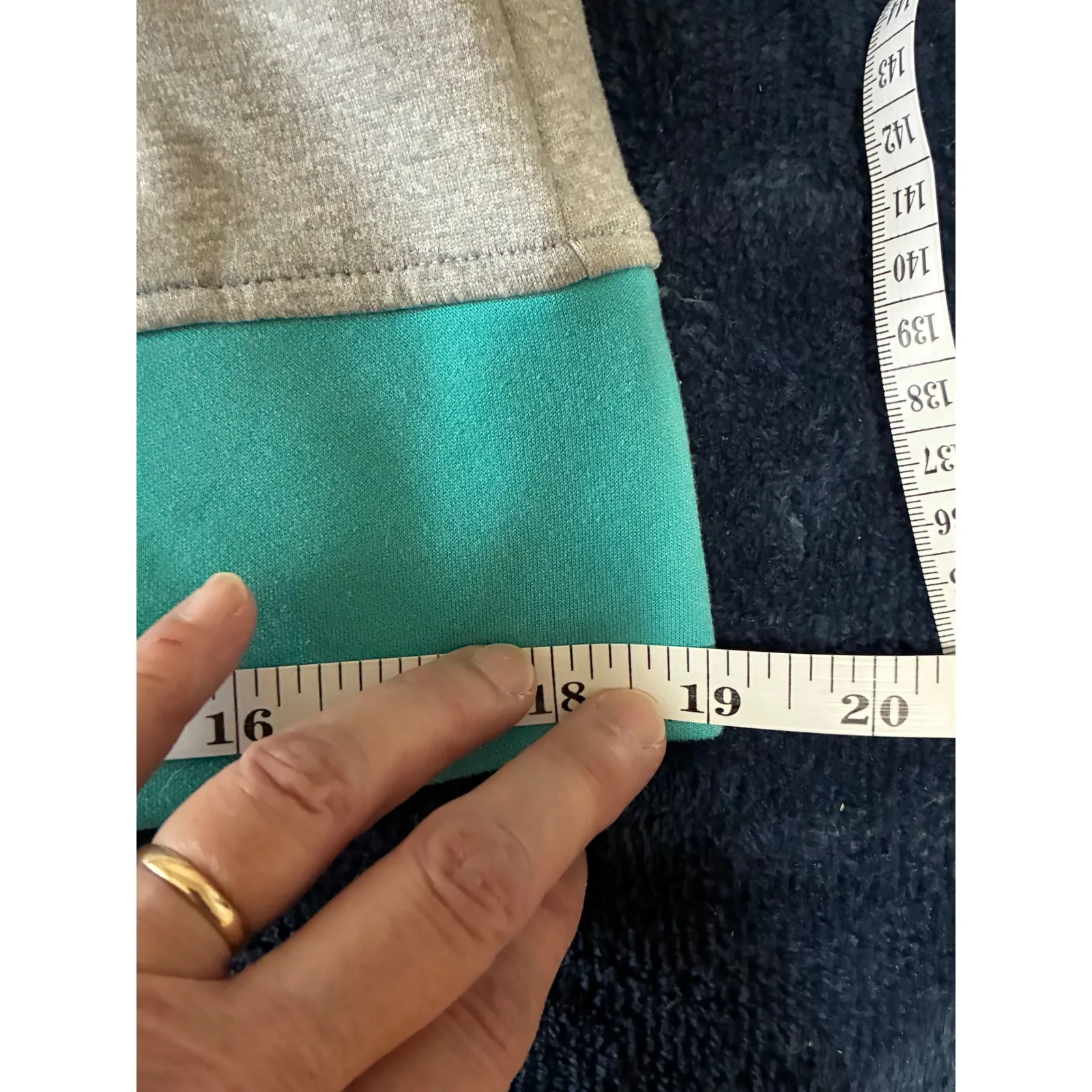 The North Face Grey Teal Zip Up Jacket Women's Size Small - Image 10