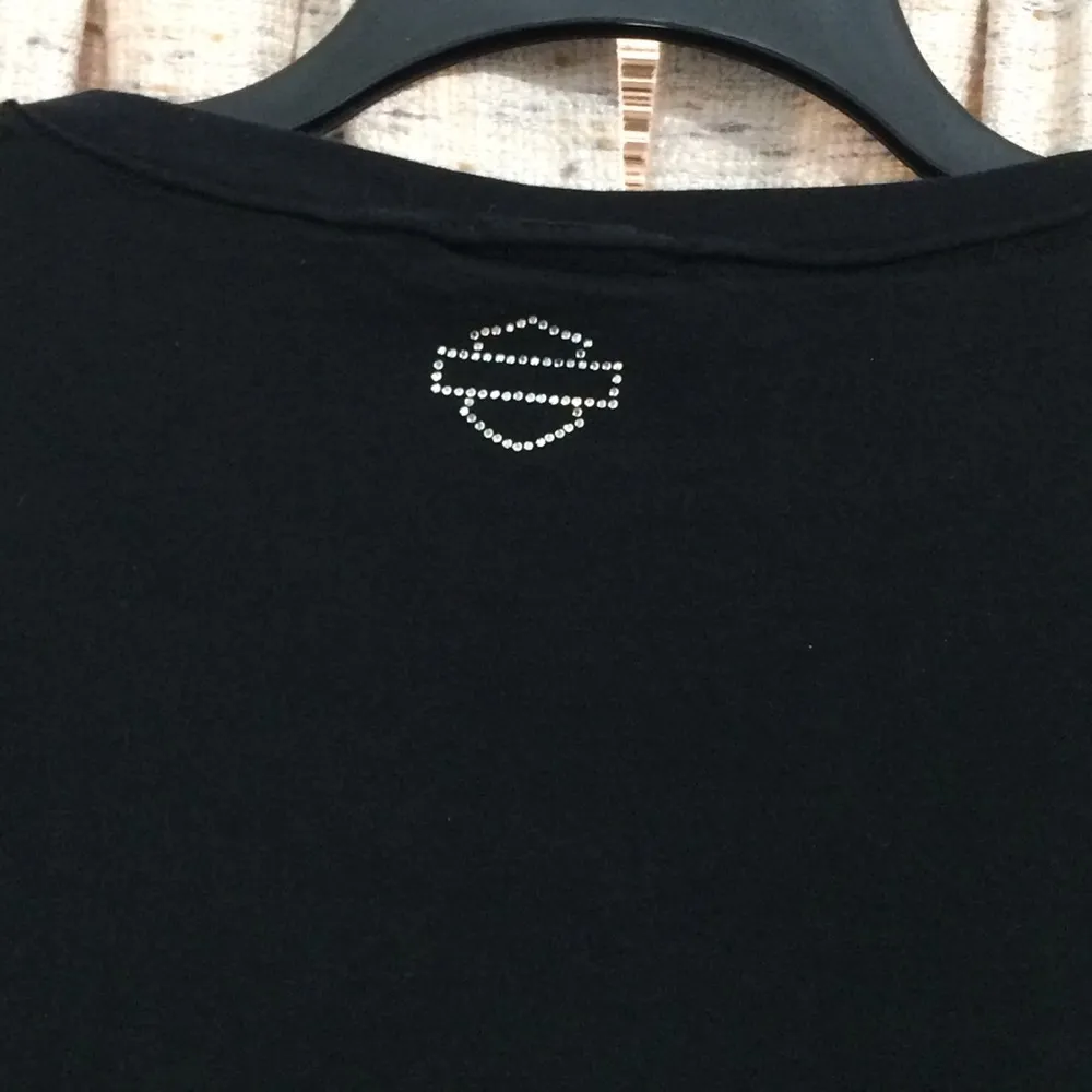 Harley-Davidson Rose Bling Graphic Short Sleeve T-Shirt - Image 9