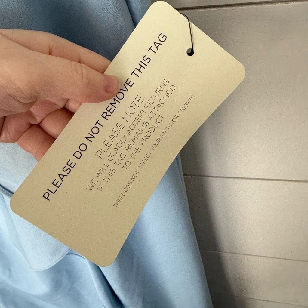 Adrianna Papell Women’s 16 Blue Ruffle Long Dress New - Image 4