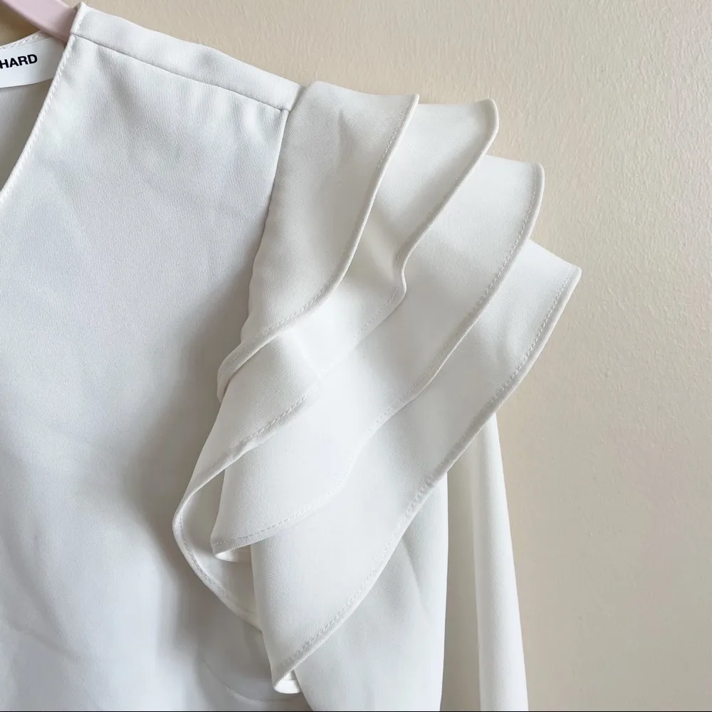 Amanda Uprichard Margaret Ruffle Top - Image 9