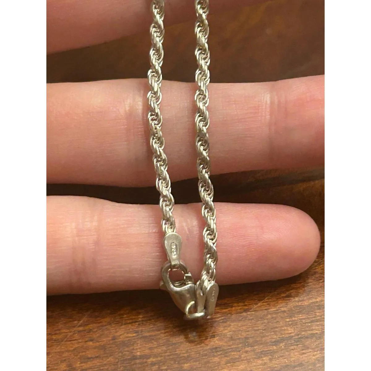 925 sterling silver braclet 3.96g 7.5 inch g87 made in Italy - Image 2