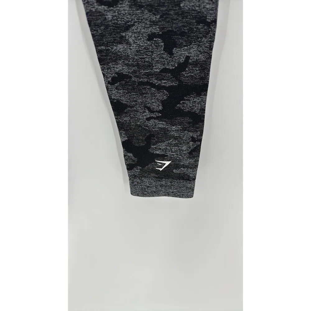 Gymshark Black Camo Adapt Seamless Leggings but scrunch line size S athletic - Image 5