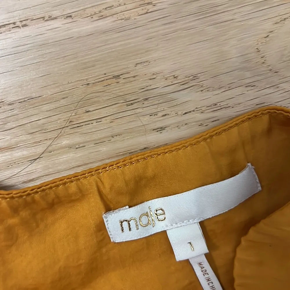 Maje Rasti one shoulder color block satin dress - Image 6