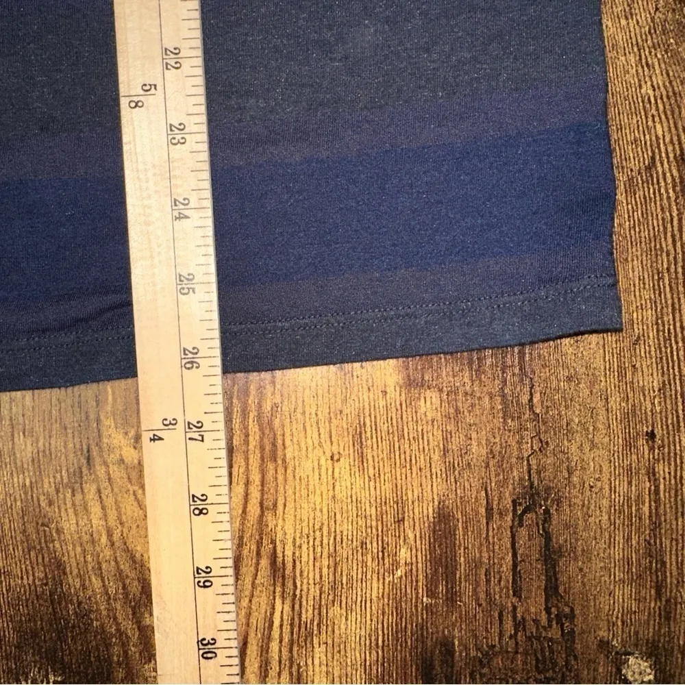 NSF Top Womens Large Blue Gray Stripe V - Image 8