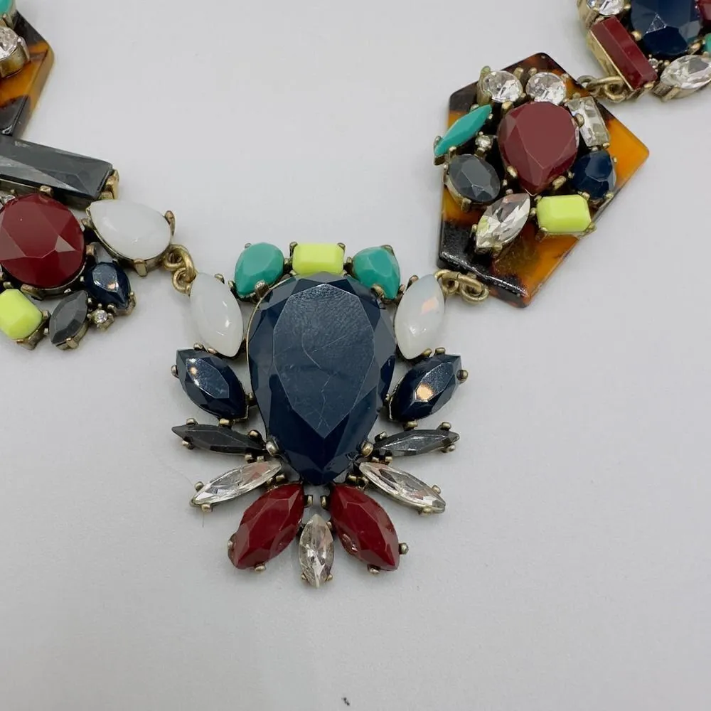 Vintage J. Crew Lulu Frost Animal Print Statement Necklace - Image 4