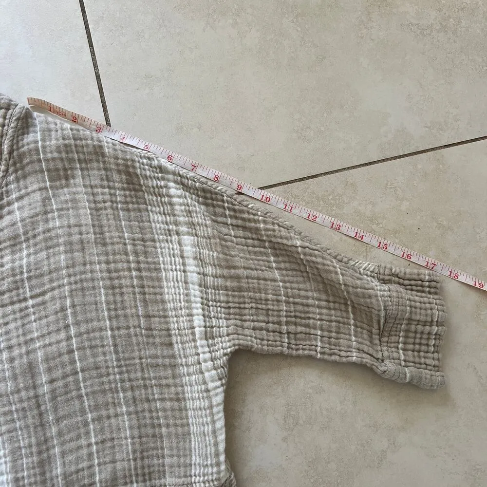 Free People Striped Long Sleeve Pullover Tunic Size M - Image 11