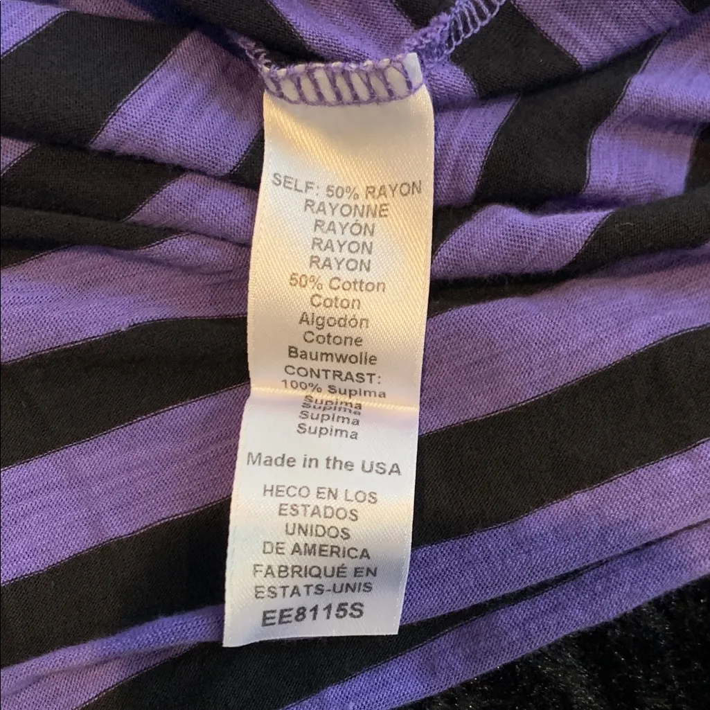 Women's Michael Stars Tobi Striped Tank in Galaxy and Black Stripe Small - Image 6