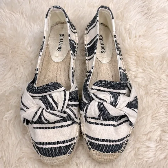 Soludos  Platform Striped Espadrilles 8 Flats - Image 2