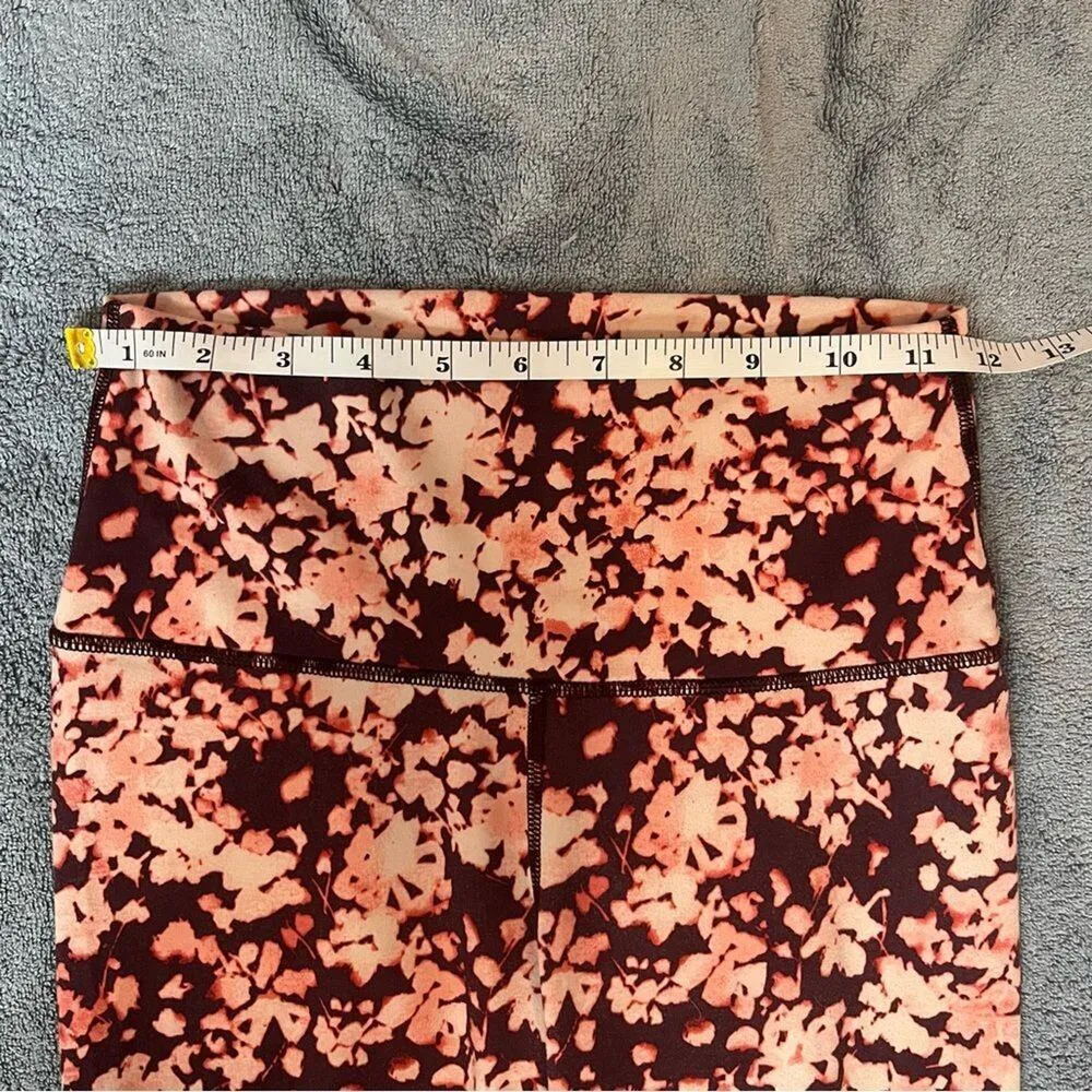 Aerie Chill Play Move Pink Floral Athletic Active Workout Gym Leggings Size XS - Image 3