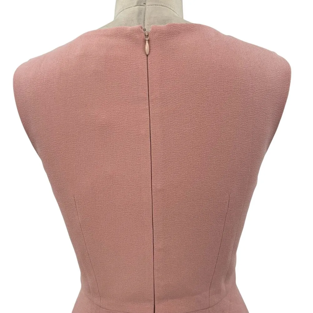 Dress‎ the Population Elle Sweetheart Neck Sheath Midi Dress Blush Pink Small - Image 11