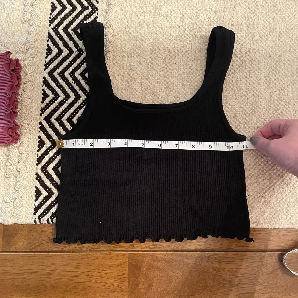 Set of 2  Seriously Soft seamless tanks, pink/black, size S - Image 10