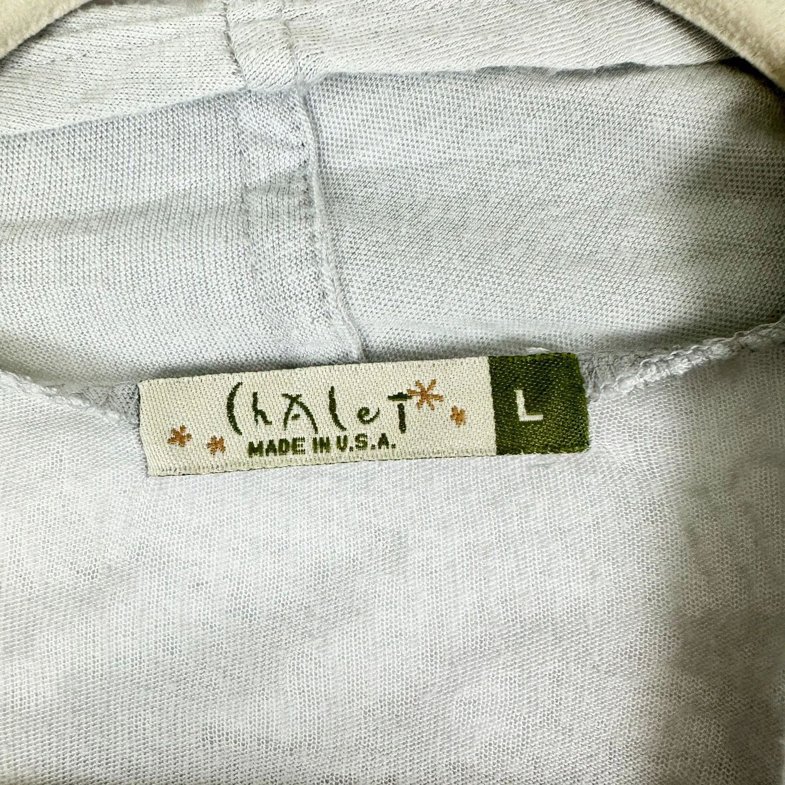 Chalet Lightweight Cardigan Jacket Size Large Lagenlook Cinch Tie Waist Pockets Gray - Image 7