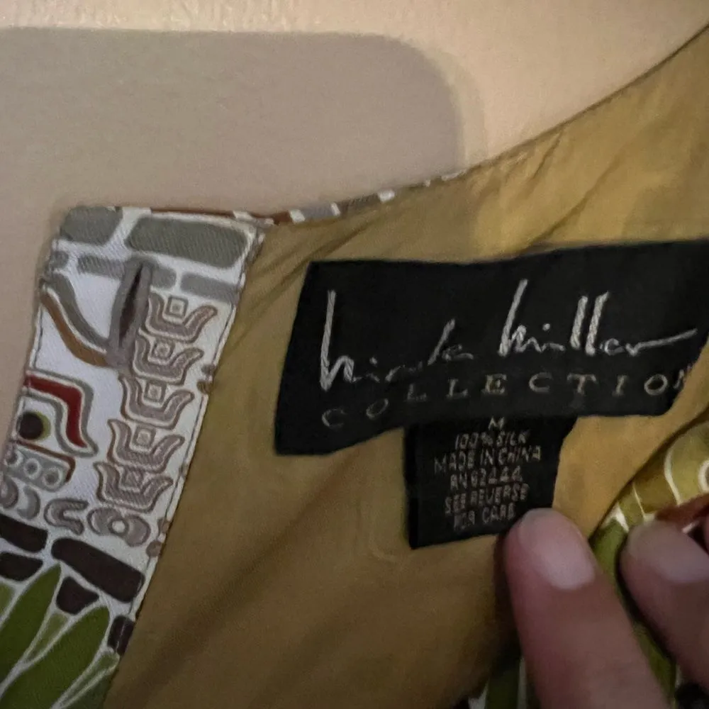 Nicole miller medium silk dress - Image 7