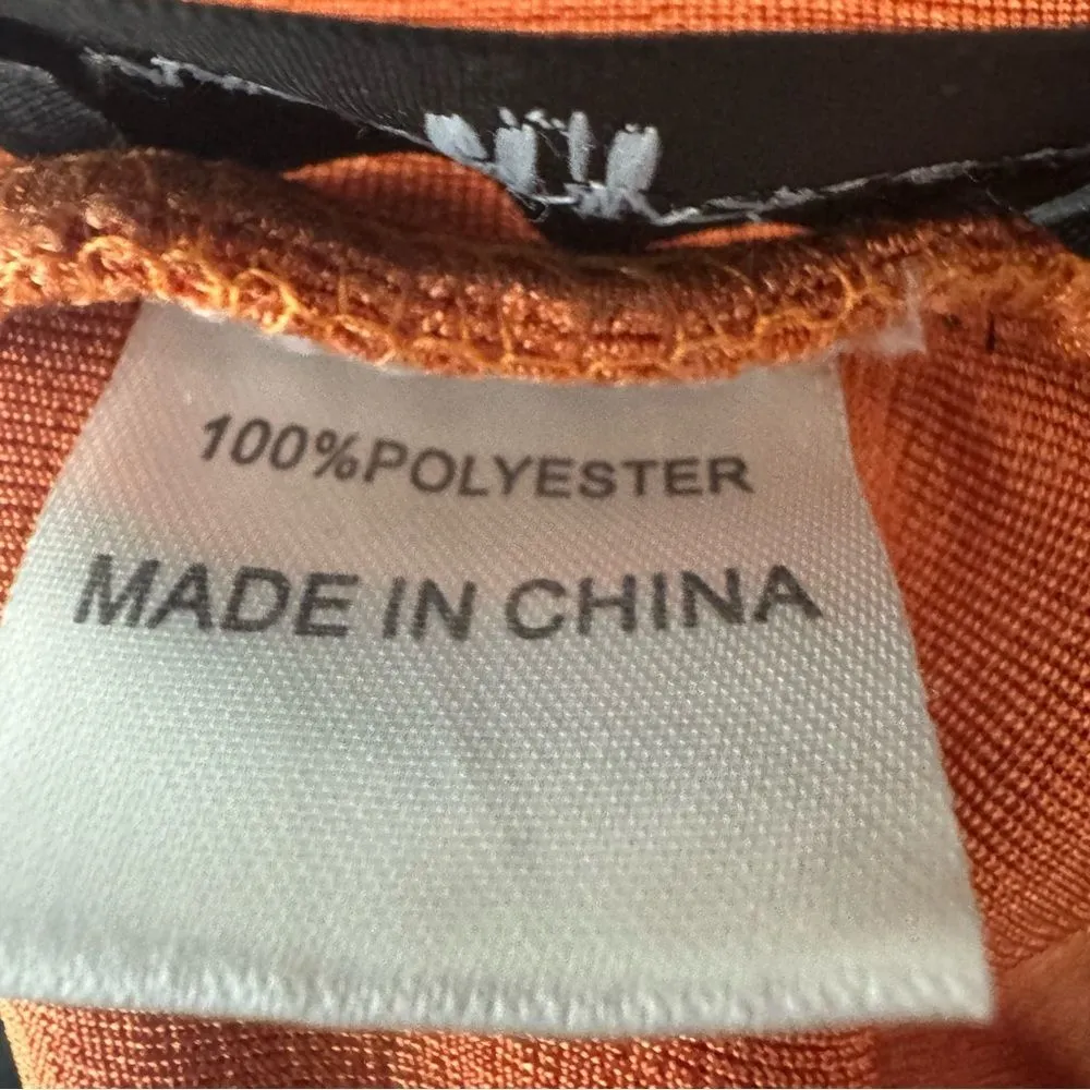 White Fox rustic orange hunter cropped top size medium - Image 4