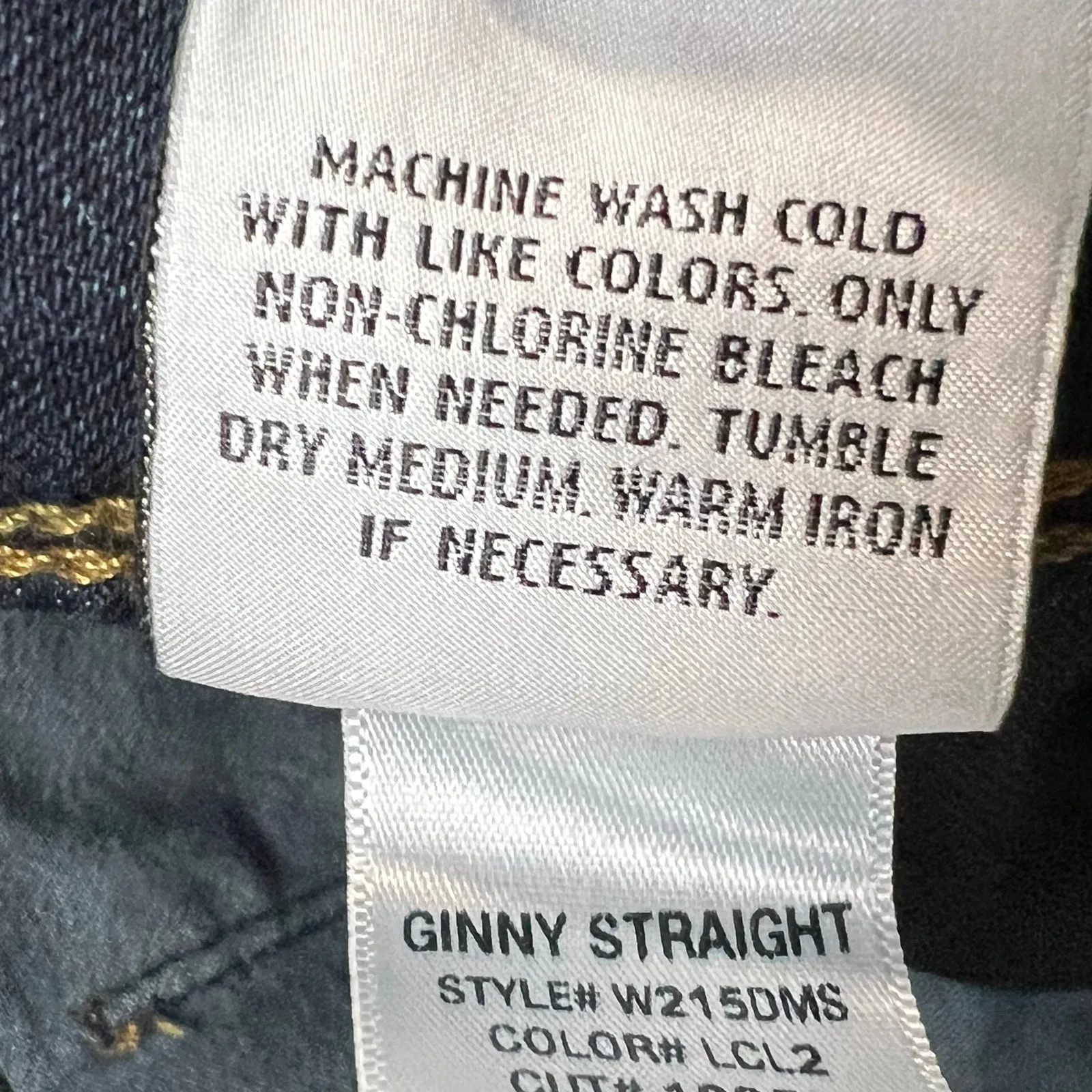 Hudson Ginny Straight Jeans Womens 28 Blue Denim Modern Low Rise USA Stretch - Image 14