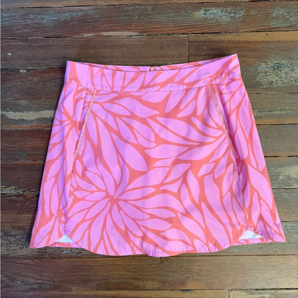 Vineyard Vines Passion Fruit Bloom Colorful Golf/Athletic Skort ~ Size 10 💛🍄 - Image 5