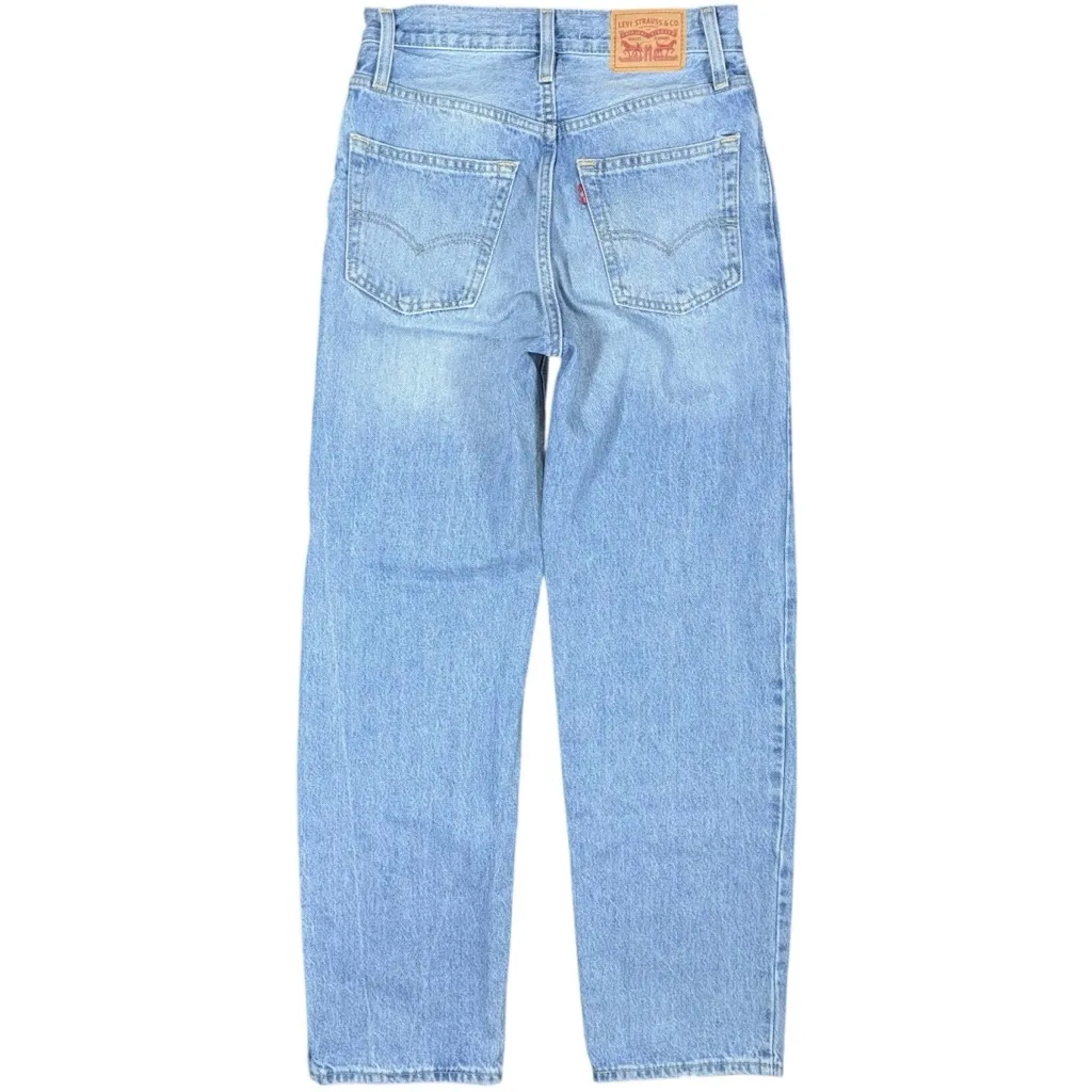 Levi’s ’94 Baggy Destructed Jeans Light Wash High Rise Straight Leg Size 25 x 31 - Image 3