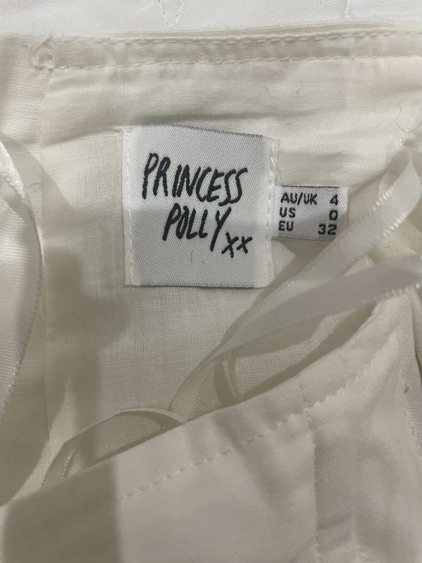 Princess Polly white corset top / bustier top - Image 5