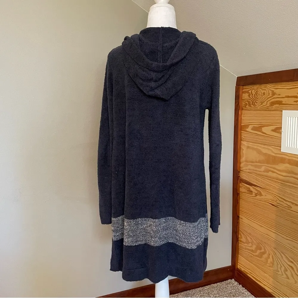 Barefoot Dreams Cozy Chic Lite Coastal Hooded Cardigan Blue Extra Small/Small - Image 6