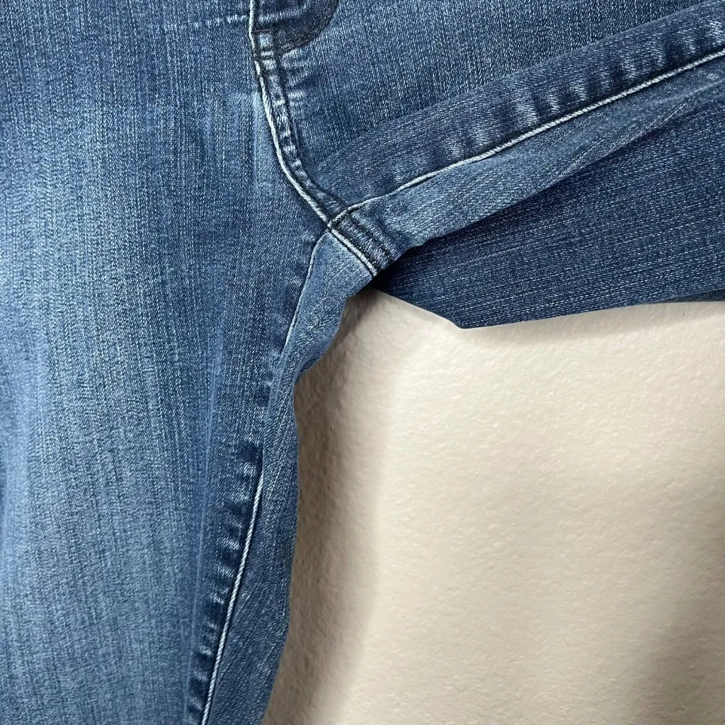 Maurices Womens Bootcut Midrise Dark Wash Blue Denim Jeans Size 8L - Image 9