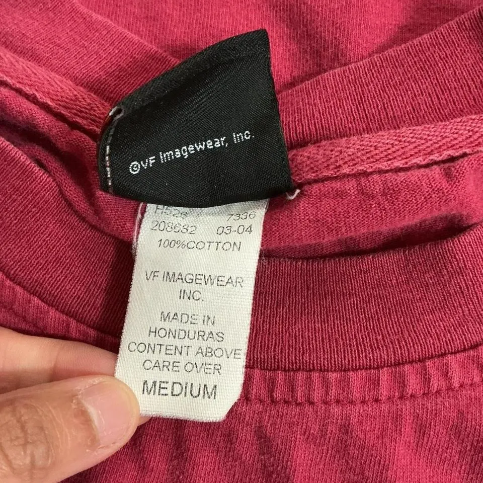 Harley Davidson  Motorcycles Embroidered Red Cotton T Shirt Women's Biker Grunge - Image 3