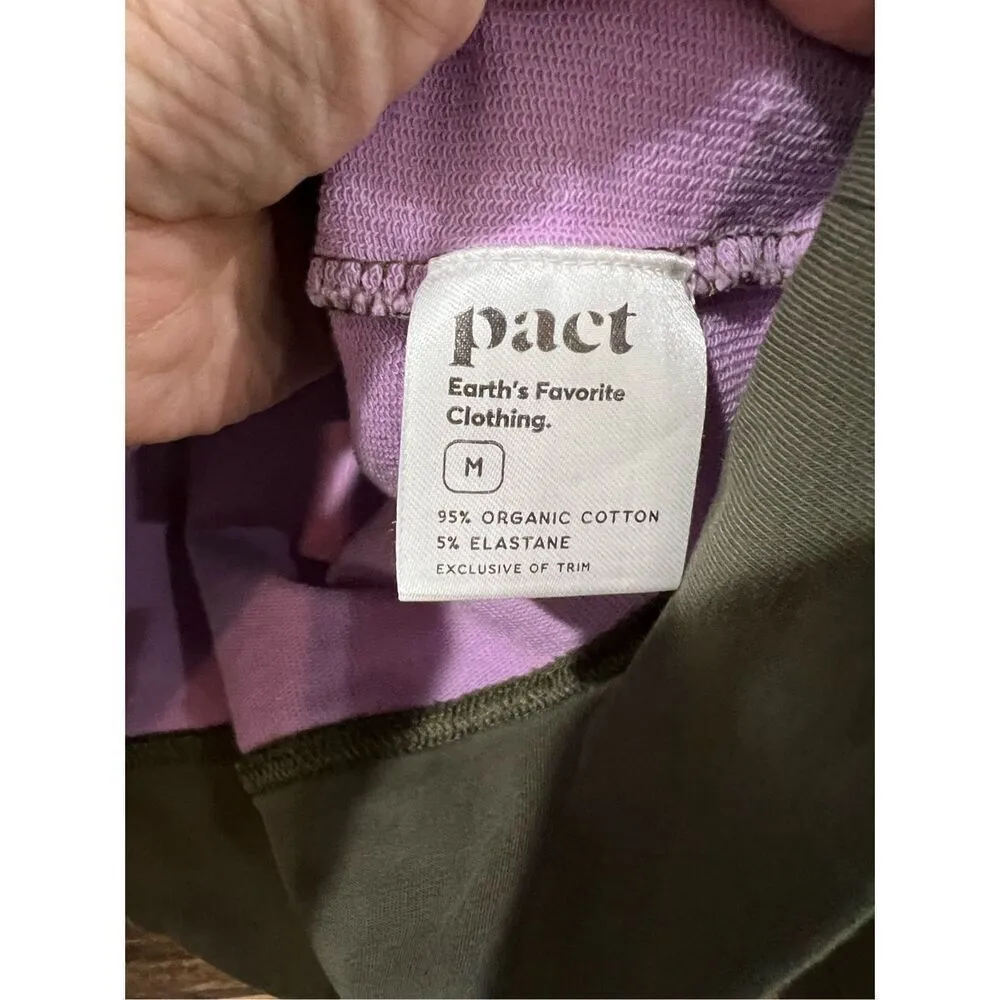 Pact sweatshirt organic cotton sz M Green Size M - Image 4