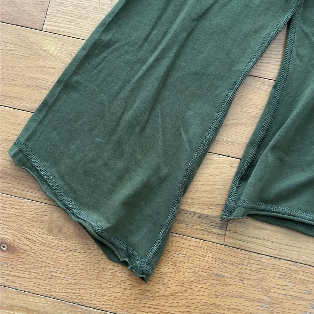 Soft Surroundings Green V-neck Turtleneck Cutout Top - Image 4